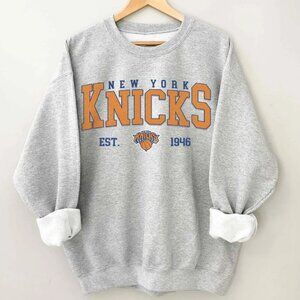 Vintage 90s New York Knicks Sweatshirt, Retro Unisex Basketball Crewneck